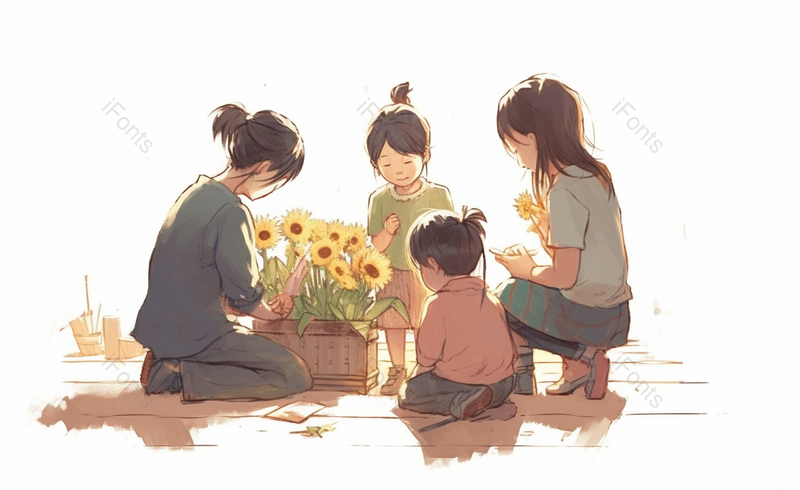 温馨温暖画面插画教师节背景图,插画/手绘图,插画/手绘图库,插画/手绘图下载,插画/手绘